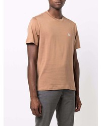 beige T-Shirt mit einem Rundhalsausschnitt von Eleventy