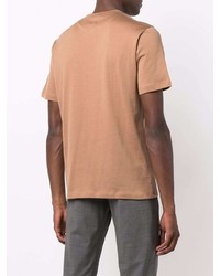 beige T-Shirt mit einem Rundhalsausschnitt von Eleventy