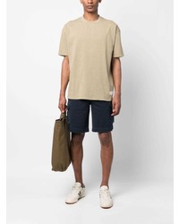 beige T-Shirt mit einem Rundhalsausschnitt von SAMSOE SAMSOE