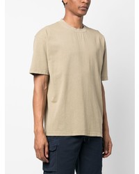 beige T-Shirt mit einem Rundhalsausschnitt von SAMSOE SAMSOE