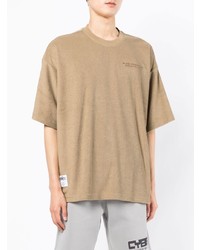 beige T-Shirt mit einem Rundhalsausschnitt von Chocoolate