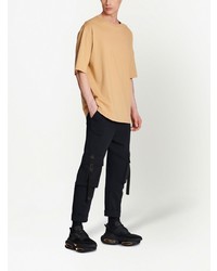 beige T-Shirt mit einem Rundhalsausschnitt von Balmain