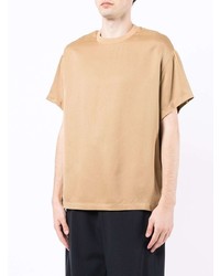 beige T-Shirt mit einem Rundhalsausschnitt von Fear Of God