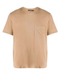 beige T-Shirt mit einem Rundhalsausschnitt von Neil Barrett