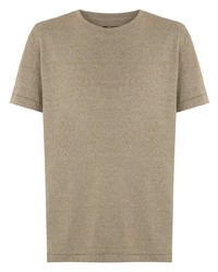 beige T-Shirt mit einem Rundhalsausschnitt von OSKLEN