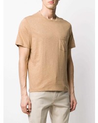 beige T-Shirt mit einem Rundhalsausschnitt von Neil Barrett