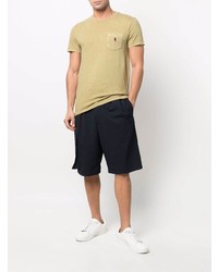 beige T-Shirt mit einem Rundhalsausschnitt von Polo Ralph Lauren