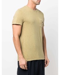 beige T-Shirt mit einem Rundhalsausschnitt von Polo Ralph Lauren