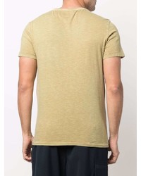 beige T-Shirt mit einem Rundhalsausschnitt von Polo Ralph Lauren