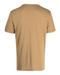 beige T-Shirt mit einem Rundhalsausschnitt von 7 For All Mankind