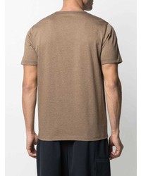 beige T-Shirt mit einem Rundhalsausschnitt von Theory