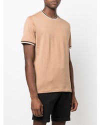 beige T-Shirt mit einem Rundhalsausschnitt von Eleventy