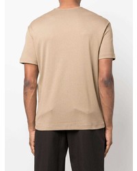 beige T-Shirt mit einem Rundhalsausschnitt von Lemaire