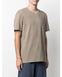 beige T-Shirt mit einem Rundhalsausschnitt von James Perse