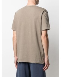 beige T-Shirt mit einem Rundhalsausschnitt von James Perse