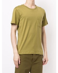 beige T-Shirt mit einem Rundhalsausschnitt von Kent & Curwen