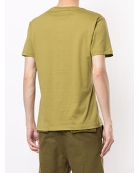 beige T-Shirt mit einem Rundhalsausschnitt von Kent & Curwen