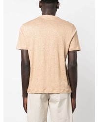 beige T-Shirt mit einem Rundhalsausschnitt von Brioni