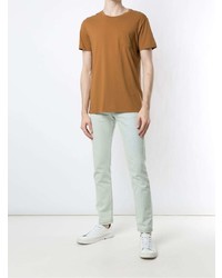 beige T-Shirt mit einem Rundhalsausschnitt von OSKLEN