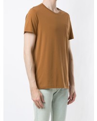 beige T-Shirt mit einem Rundhalsausschnitt von OSKLEN