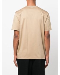 beige T-Shirt mit einem Rundhalsausschnitt von Diesel