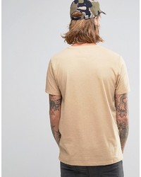 beige T-Shirt mit einem Rundhalsausschnitt von Asos