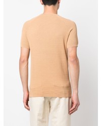 beige T-Shirt mit einem Rundhalsausschnitt von Aspesi