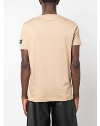 beige T-Shirt mit einem Rundhalsausschnitt von Iceberg