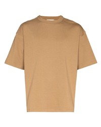 beige T-Shirt mit einem Rundhalsausschnitt von YMC