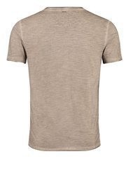 beige T-shirt mit einer Knopfleiste von Key Largo