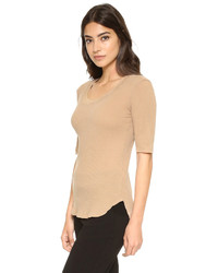 beige T-shirt von Stateside