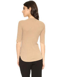 beige T-shirt von Stateside