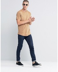 beige T-shirt von Selected