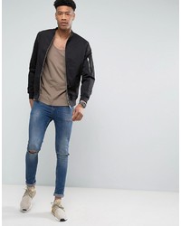 beige Trägershirt von Asos