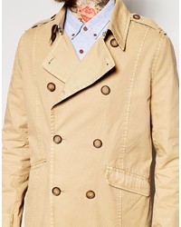 beige Trenchcoat von Asos