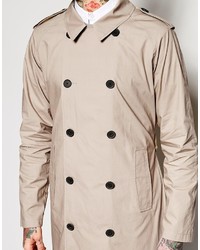 beige Trenchcoat von Asos