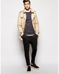 beige Trenchcoat von Asos