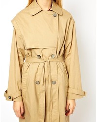 beige Trenchcoat von Asos