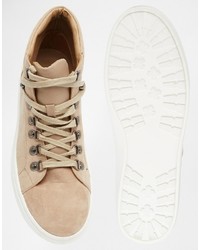 beige Turnschuhe von Asos