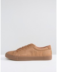 beige Turnschuhe von Asos