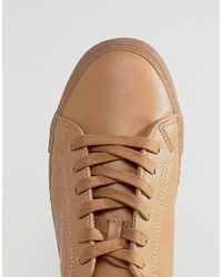 beige Turnschuhe von Asos