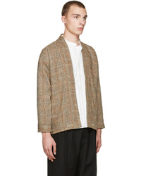 beige Tweed Jacke von VISVIM