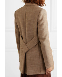 beige Tweed-Jacke von Chloé