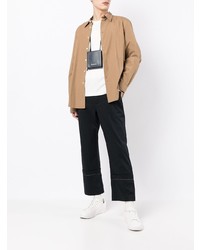 beige vertikal gestreiftes Langarmhemd von PS Paul Smith