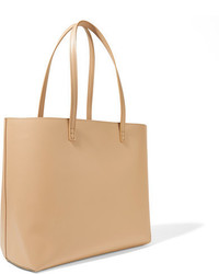 beige verzierte Shopper Tasche aus Leder von Fendi