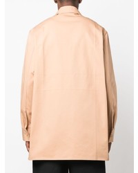 beige verziertes Langarmhemd von Jil Sander