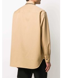 beige verziertes Langarmhemd von Jil Sander