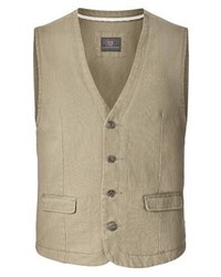 beige Weste von Jan Vanderstorm
