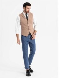beige Weste von OMBRE