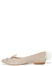 beige Wildleder Ballerinas von Kate Spade